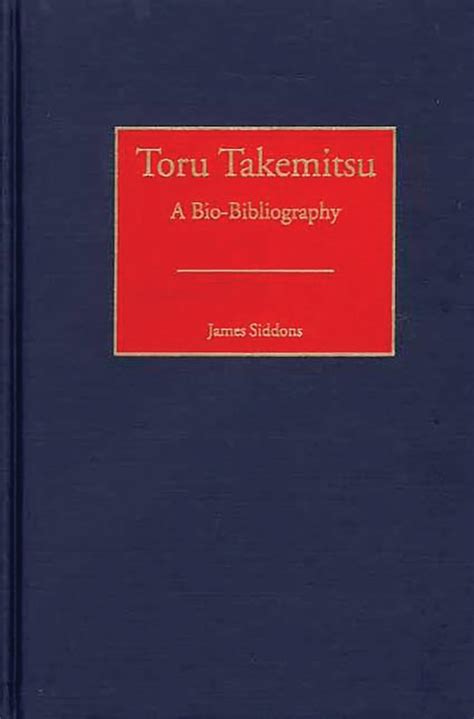 Toru Takemitsu A Bio-Bibliography PDF