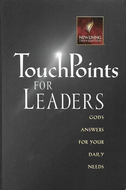 Touchpoints for Leaders God's Wisdom for Leading in Life Doc