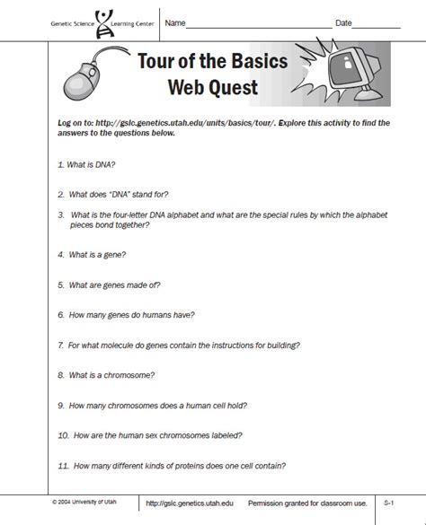 Tour Of The Basics Webquest Answers PDF