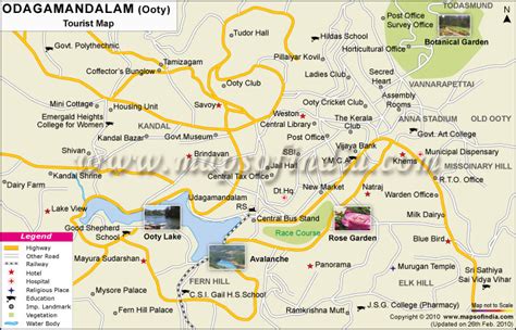 Tourist Guide and Map Udagamandalam (Ooty) The Queen of Hill Stations Doc