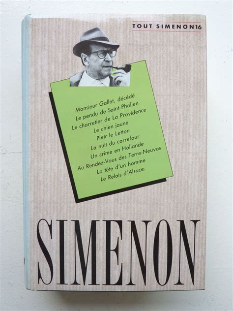 Tout Simenon 16 Monsieur Gallet Decede Le Chien Jaune French Edition PDF