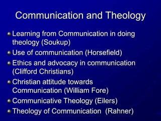 Towards a Communication Theology Doc