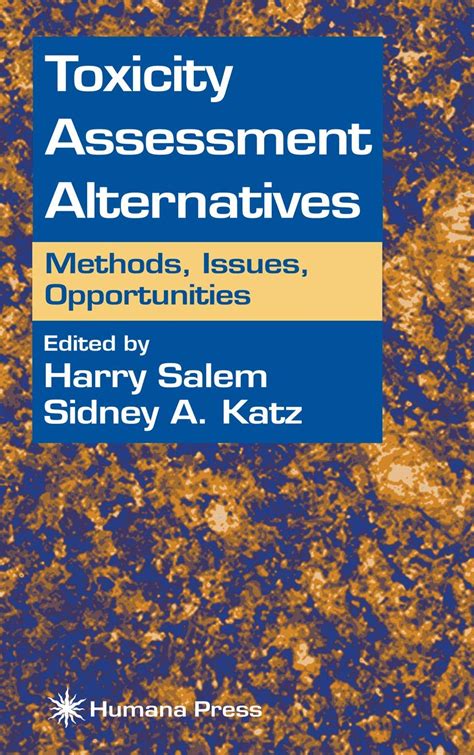 Toxicity Assessment Alternatives Methods Kindle Editon