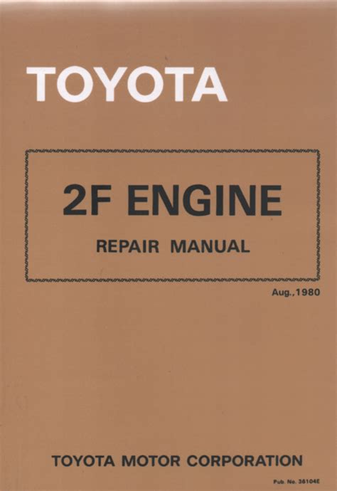 Toyota 2f Engine Manual Ebook Doc