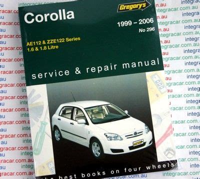 Toyota Corolla 1999 2006 Gregorys Service Repair Manual  Ebook Epub