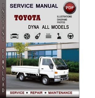 Toyota Dyna 1980-2013 Repair Manual Ebook Doc