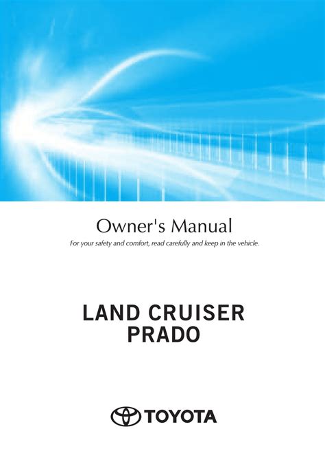 Toyota Prado Owner Manual Ebook Doc