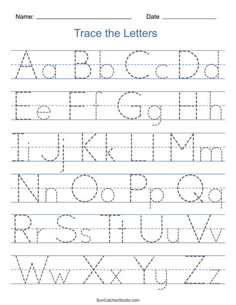 Traceable Alphabet Printable