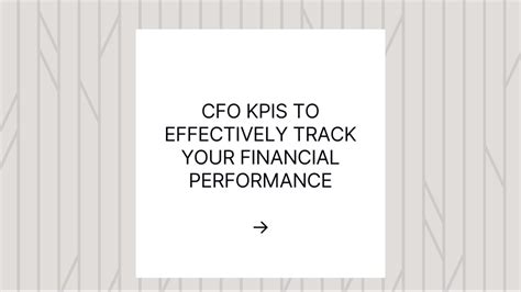 Track Your Financial Performance: