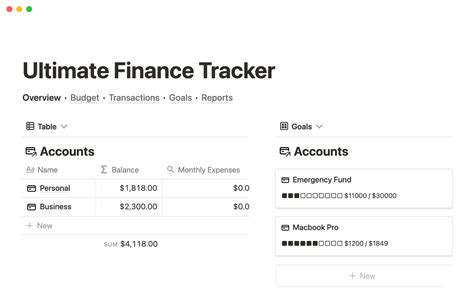 Track financial transactions: