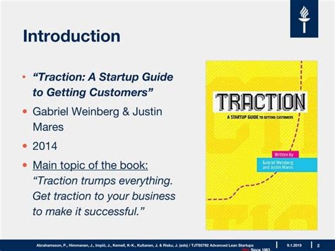 Traction A Startup Guide to Getting Customers PDF