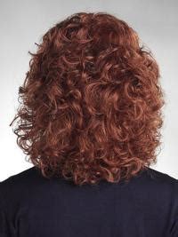 Traditiona Auburn Curly Shoulder Length Classic Wigs