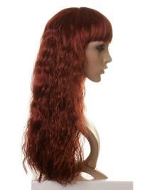 Traditiona Synthetic Red Wavy Long Wigs