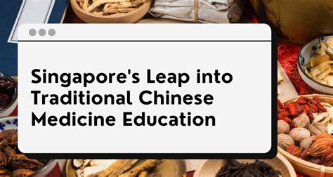 Traditional Chinese Medicine in Singapore: An Overview