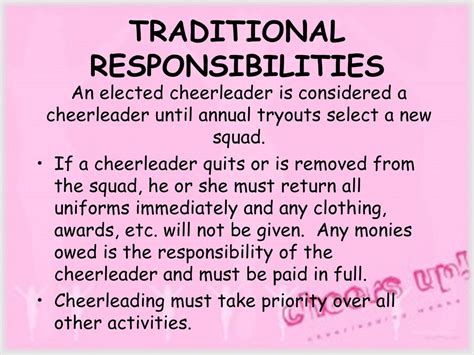 Traditional Responsibilities