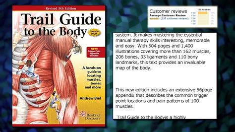 Trail Guide to the Body How to Locate Muscles Bones and More Doc