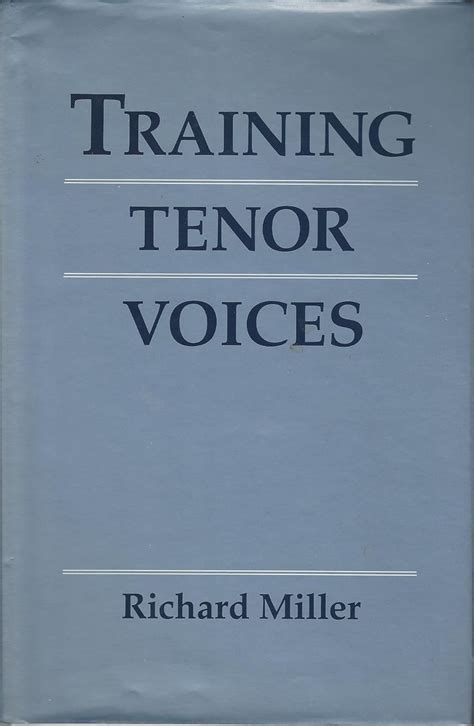 Training Tenor Voices Ebook Doc