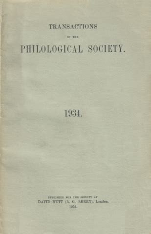 Transactions of the Philological Society... Kindle Editon