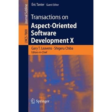 Transactions on Aspect-Oriented Software Development X Kindle Editon