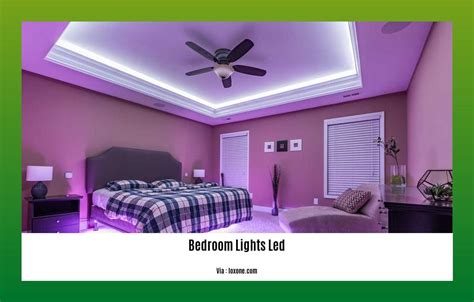 Transform your bedroom into a dazzling sanctuary with LED lights.