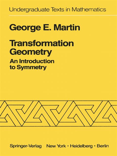 Transformation Geometry An Introduction to Symmetry Corrected 4th Printing PDF