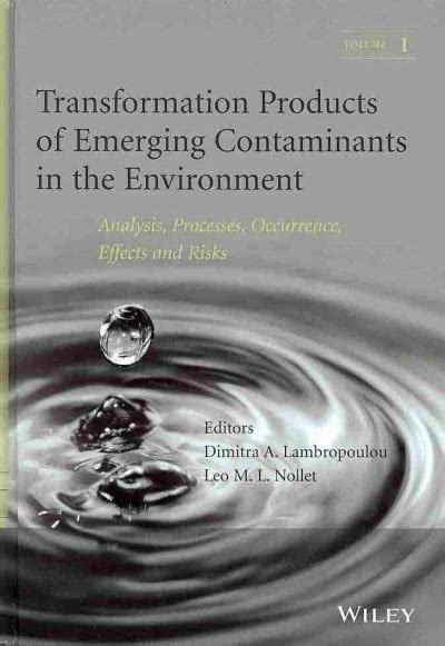 Transformation Products of Emerging Contaminants in the Environment Analysis Epub