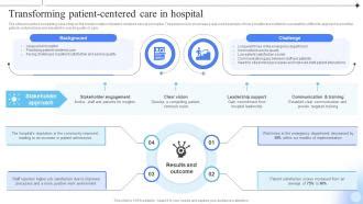 Transforming Patient-Centered Care