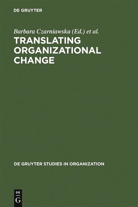 Translating Organizational Change Kindle Editon