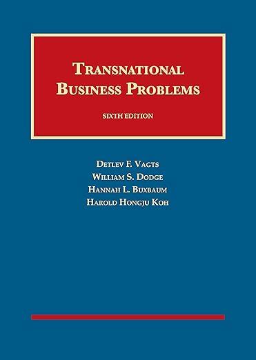 Transnational Business Problems Ebook Ebook Kindle Editon