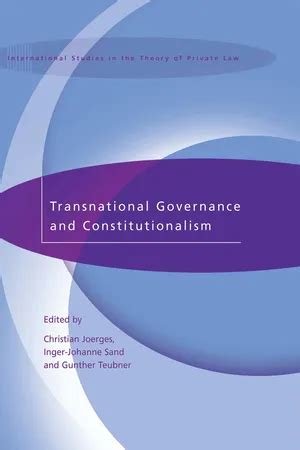 Transnational Governance and Constitutionalism Reader