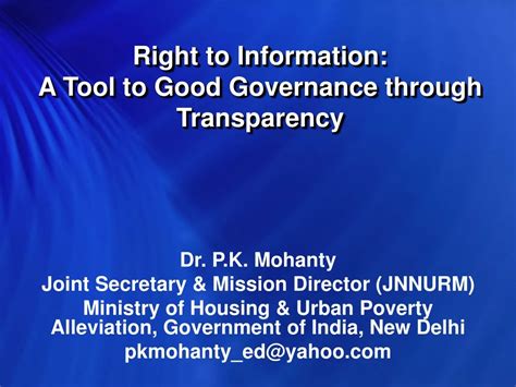 Transparency in Governance Through Right to Information Kindle Editon