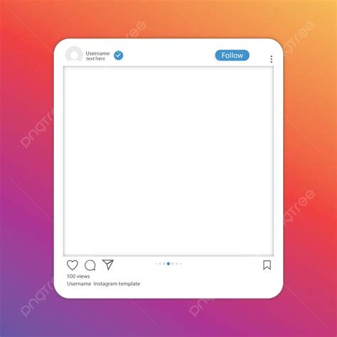 Transparent Instagram Post Template