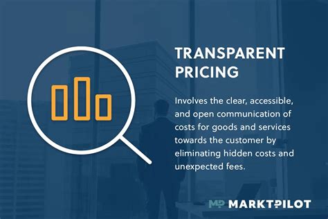 Transparent pricing