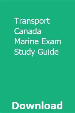 Transport Canada Marine Exam Study Guide Ebook Doc