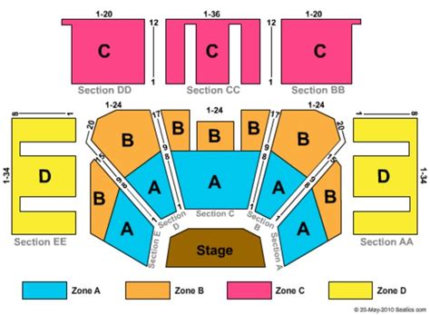 Treasure Island Event Center Seating Chart