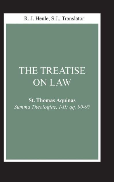 Treatise on Law Summa Theologica Questions 90 97 Classic Reprint Epub