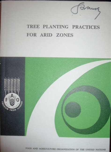 Tree Planting Practices for Arid Zones Reprint Reader