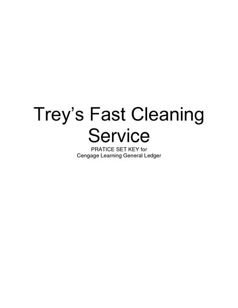 Trey Cleaning Service Answers Reader