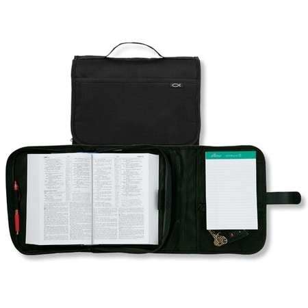 Tri-Fold Organizer Black LG Value Book and Bible Cover Kindle Editon