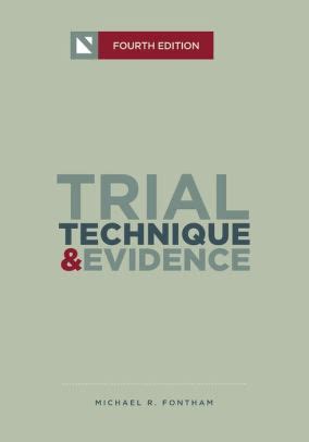 Trial Technique And Evidence Ebook Epub