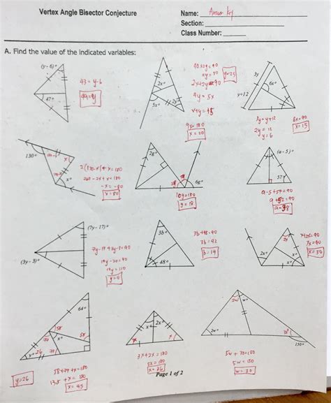 Triangle Sum Conjecture Answers Reader
