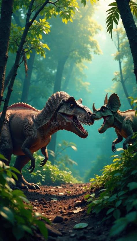 Triceratops vs Tyrannosaurus Rex: A Clash of the Titans