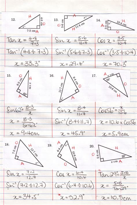 Trig Answers June 2013 Doc