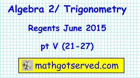 Trig Regents Exam: Conquer the Challenge with Proven Strategies