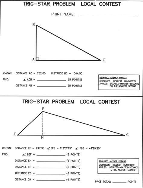 Trig Star Problems And Answers PDF