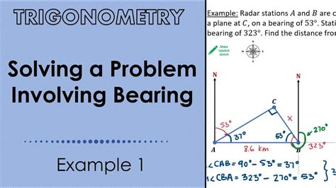 Trigonometry Bearing Problems With Solution Doc