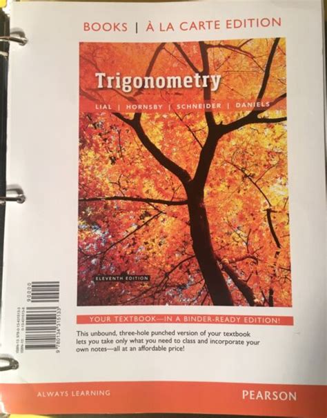 Trigonometry Books a la Carte Edition Epub