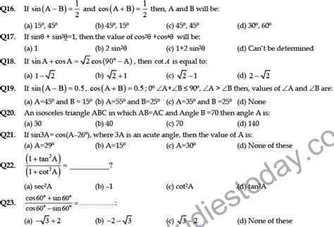 Trigonometry Mcq Question With Answer Kindle Editon