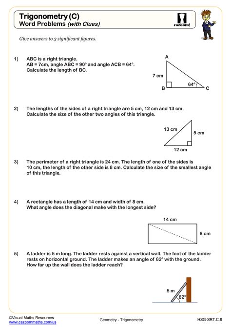 Trigonometry Solving Word Problems Ebook Epub