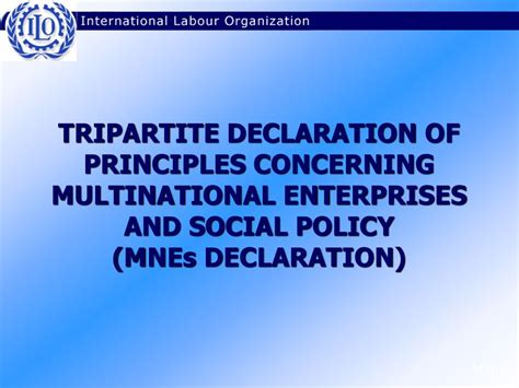 Tripartite Declaration of Principles Concerning Multinational Enterprises and Social Policy Kindle Editon